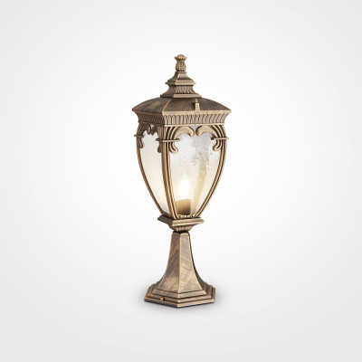 Maytoni Fleur Lampioncino da giardino con struttura in alluminio Colore: Oro/Nero