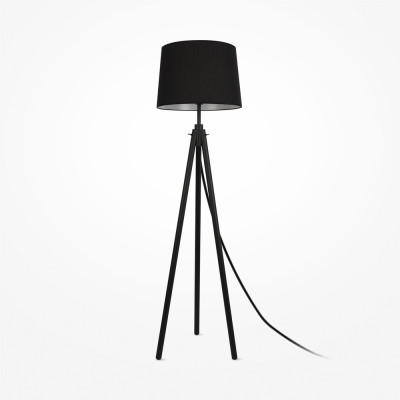 Maytoni - Calvin - Lampada da terra con struttura in metallo e piedi in legno verniciato - 1 Lampadina E14 60W - IP 20 - SKU: Z177FL-01