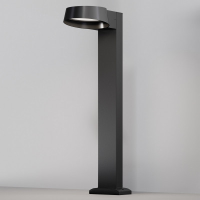 Maytoni - Share - Lampione da giardino struttura in alluminio e diffusore a LED in vetro - Colore: Grafite - 1 Lampadina Led Integrato 12W - Lumen 1100 - Gradi Kelvin 3000k Luce Calda - IP54 - SKU: O443FL-L12GF3K