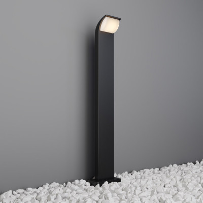 Maytoni - Stock - Lampione da giardino struttura in alluminio e diffusore LED in acrilico - Colore: Grafite - 1 Lampadina Led Integrato 7W - Lumen 450 - Gradi Kelvin 3000k Luce Calda - IP65 - SKU: O446FL-L7GF3K