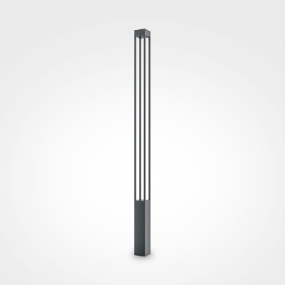 Maytoni - Elbe - Lampione per giardini ed esterno con diffusore a LED - 1 Lampadina Led Integrato 25W - Lumen 1500 - Gradi Kelvin 3000k Luce Calda - IP65 - SKU: O424FL-L25