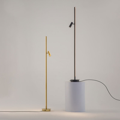 Maytoni - Thin - Lampada da terra in metallo con diffusore a led dimmerabile - 1 Lampadina Led Integrato 14W - Lumen 800 - Gradi Kelvin 3000k Luce Calda - IP20 - SKU: MOD395FL-L28