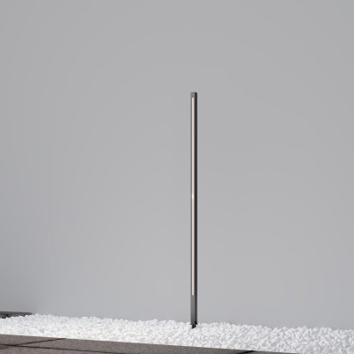 Maytoni - Pole - Lampione da giardino medio struttura in alluminio e diffusore a LED - Colore: Grafite - 1 Lampadina Led Integrato 18W - Lumen 1000 - Gradi Kelvin 3000k Luce Calda - IP65 - SKU: O440FL-L18GF3K