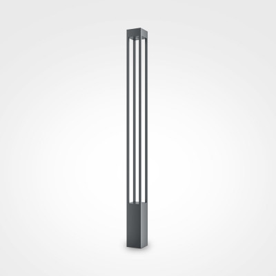 Maytoni - Elbe - Lampione per giardini ed esterno con diffusore a LED - 1 Lampadina Led Integrato 20W - Lumen 1100 - Gradi Kelvin 3000k Luce Calda - IP65 - SKU: O424FL-L20