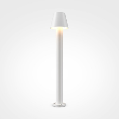 Maytoni Harz Lampione da giardino con diffusore a led dal design moderno Colore: Bianco