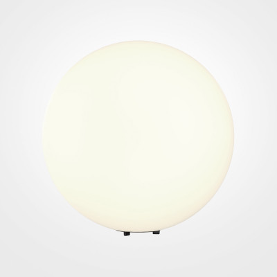 Maytoni - Erda - Lampada da terra per giardino con diffusore in pvc a forma di sfera grande - Colore: Bianco - 1 Lampadina E27 30W - IP 54 - SKU: O594FL-01W1