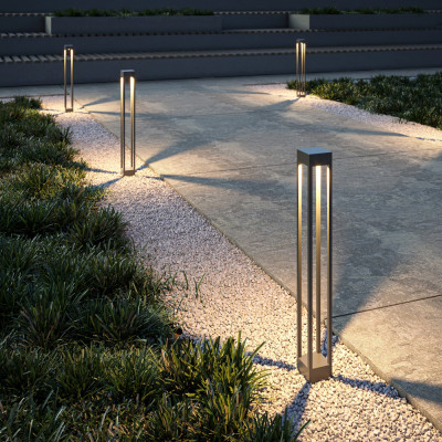 Maytoni - Elbe - Lampioncino per giardini ed esterno con diffusore a LED - 1 Lampadina Led Integrato 10W - Lumen 650 - Gradi Kelvin 3000k Luce Calda - IP65 - SKU: O424FL-L10