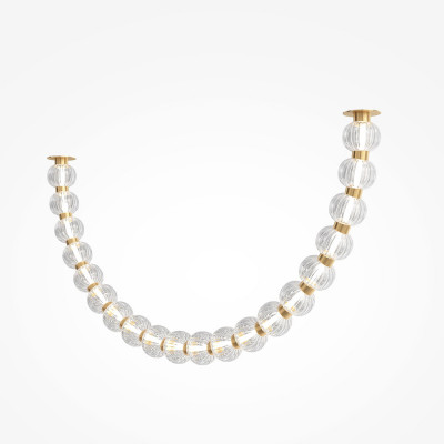 Maytoni - Amulet - Lampadario moderno con struttura in metallo e diffusore a led - Colore: Oro - 1 Lampadina Led Integrato 36W - Lumen 2200 - Gradi Kelvin 3000k Luce Calda - IP20 - SKU: MOD555CL-L28G3K