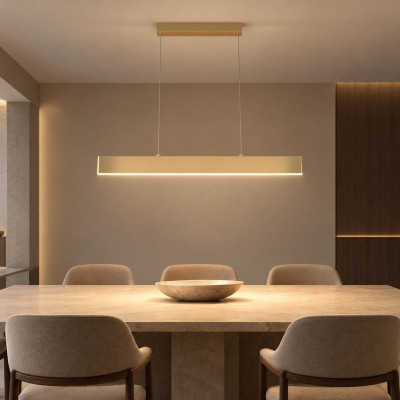 Maytoni Step Lampadario piccolo con diffusore LED lineare dal design moderno Colore: Oro