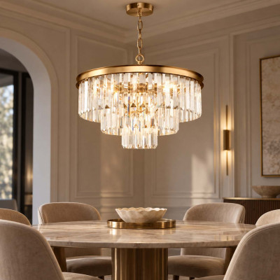 Maytoni Revero Lampadario piccolo in metallo con diffusori in vetro in stile moderno Colore: Ottone