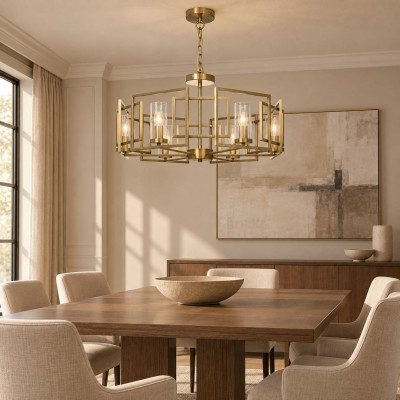 Maytoni Bowi Lampadario piccolo in metallo dal design moderno Colore: Oro