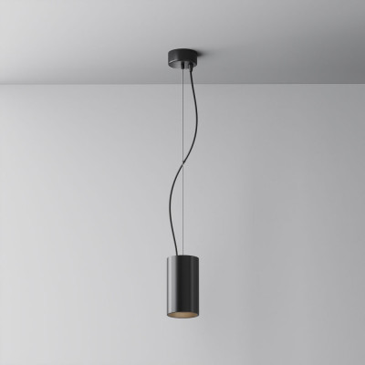 Maytoni - Efir - Lampda a sospensione moderna con diffusore singolo a led - Colore: Nero - 1 Lampadina - Led Integrato - 15W - Lumen 1230 - Gradi Kelvin 3000k Luce Calda - IP20 - SKU: P089PL-15W3K-B