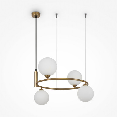 Maytoni - Ring - Sospensione piccola moderna in metallo diffusori regolabili in altezza - 4 Lampadine G9 25W - IP20 - SKU: MOD013PL-04
