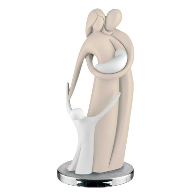 Bongelli Preziosi Statuina con Famiglia in resina Colore: Nocciola