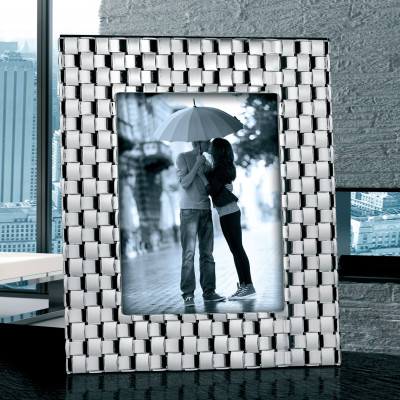 Bongelli Preziosi - Portafoto da tavolo Intrecci - Colore: Argento - Foto 15x20 - SKU: ME1211/2