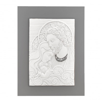 Bongelli Preziosi - Capezzale classico Sacra Famiglia 30x40 - Colore: Bianco/Grigio - SKU: ME1234/2G