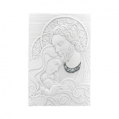 Bongelli Preziosi - Capezzale Sacra Famiglia stile classico 20x30 - Colore: Bianco - SKU: ME1235/2B