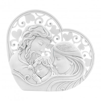 Bongelli Preziosi - Capezzale con Sacra Famiglia classico 30x29 - Colore: Bianco - SKU: ME1260/3