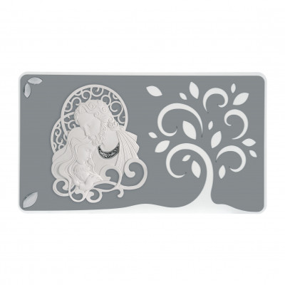 Bongelli Preziosi - Capezzale quadro sacra famiglia moderno 105x60 - Colore: Grigio - SKU: ME1357/G