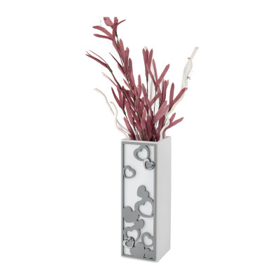 Bongelli Preziosi Cuori Vaso da salotto in stile moderno Colore: Grigio
