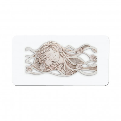Bongelli Preziosi - Capezzale con Maternità in stile moderno 96x50 - Colore: Nocciola/Bianco - SKU: ME1411/NB
