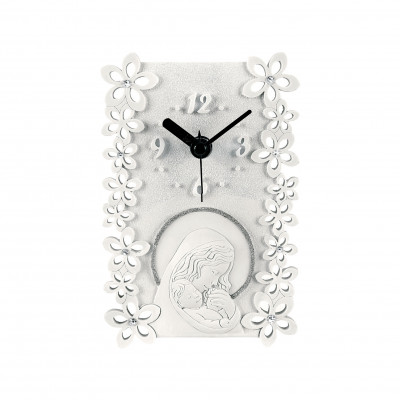 Bongelli Preziosi - Bomboniera Battesimo - Orologio con Maternità e Fiori - SKU: ME1457