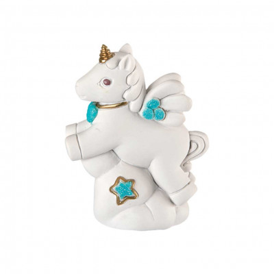 Bongelli Preziosi - Bomboniera Battesimo - Scultura con Unicorno Celeste - SKU: ME1503/CE