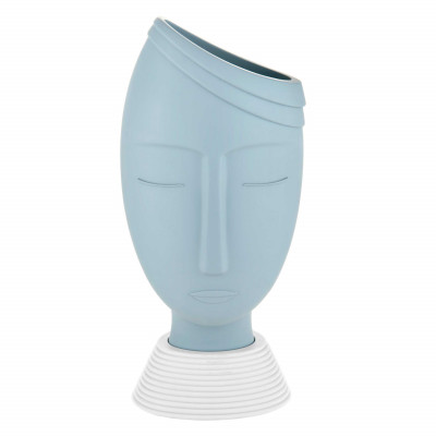Bongelli Preziosi Vaso medio con viso di uomo dalle linee moderne con finiture di design Colore: Carta da Zucchero