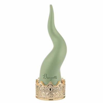 Bongelli Preziosi Cornetto portafortuna mini in marmorino dalle linee eleganti Colore: Verde