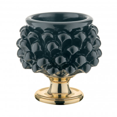 Bongelli Preziosi Vaso portapiantina dalle linee moderne Colore: Nero