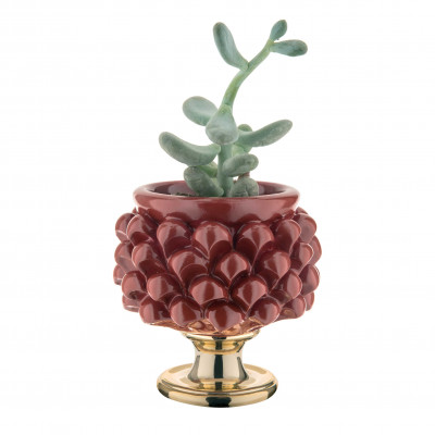 Bongelli Preziosi Vaso portapiantina dalle linee moderne Colore: Rosso