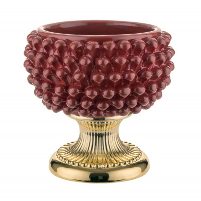 Bongelli Preziosi Centrotavola dalle linee moderne in marmorino Colore: Rosso