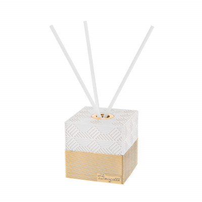  Bongelli Preziosi - Profumatore quadrato in marmorino dalle linee moderne con bastoncini - SKU: ME2307 