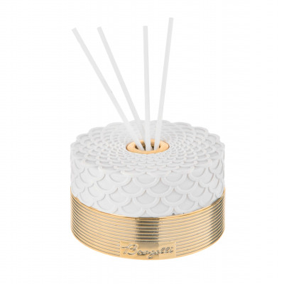  Bongelli Preziosi - Profumatore rotondo in marmorino dalle linee moderne con bastoncini - SKU: ME2308 