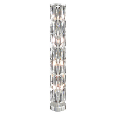 Maytoni Puntes Lampada da terra piantana moderna con struttura in metallo e diffusore in vetro Colore: Cromato