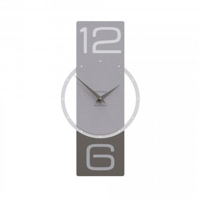 CalleaDesign - Zyra - Orologio da parete verticale in legno dal design moderno ed elegante - Colore: Gessato - SKU: 10-038-86