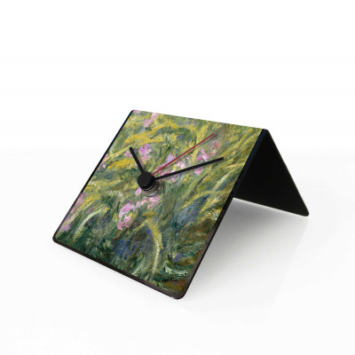 Design Object - Art Collection - Orologio da tavolo e da scrivania in metallo con magneti e calendario "MONET" - SKU: IT207