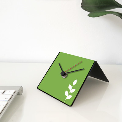 Design Object - Cit Collection - Orologio da tavolo e scrivania in metallo con frasi celebri sul retro "TZU" - SKU: IT241