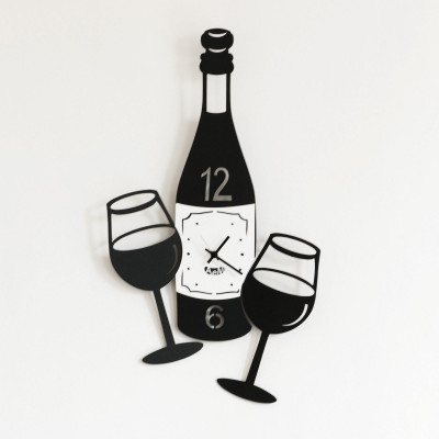 Arti e Mestieri - Cin Cin - Orologio da parete - Colore: Nero - SKU: 0OR2479C71