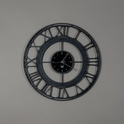 Arti e Mestieri - Koros - Orologio da muro moderno medio - Colore: Nero - SKU: 0OR3108C71