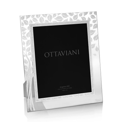 Ottaviani - Albero della Vita - Portafoto da tavolo con cornice in cristallo decorato - Colore: Argento - Foto 20x25 - SKU: 6006A