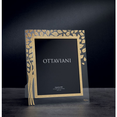 Ottaviani - Albero della Vita - Portafoto da tavolo con cornice in cristallo decorato - Foto 20x25 - SKU: 6006-