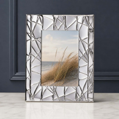 Ottaviani Star Portafoto da tavolo con cornice moderna dal design elegante Foto 13x18 Colore: Argento