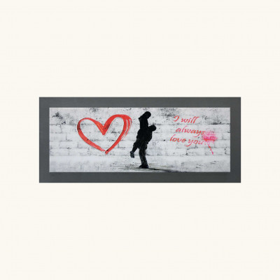 Artitalia - Pannello in legno tema figurativo effetto rilievo e dettagli argento 120X60 - Colore: Ardesia - SKU: PCM1018-120X60