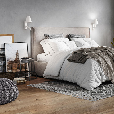 Perenz Reverse Applique a led con struttura e diffusore in metallo dal design moderno Colore: Bianco