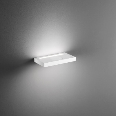 Perenz - Floor - Applique a led con struttura in metallo e diffusore in acrilico - Colore: Bianco - 1 Lampadina - Led Integrato - 11W - Lumen 880+880 - Gradi Kelvin 3000k Luce Calda - IP20 - SKU: 8188BLC