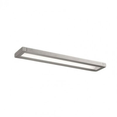 Perenz - Slim - Applique a LED da parete lineare media in metallo e diffusore in acrilico - Colore: Alluminio - 1 Lampadina - Led Integrato - 18W - Lumen 1440 - Gradi Kelvin 2700K-3000K-4000K - IP20 - SKU: 8452ALCT