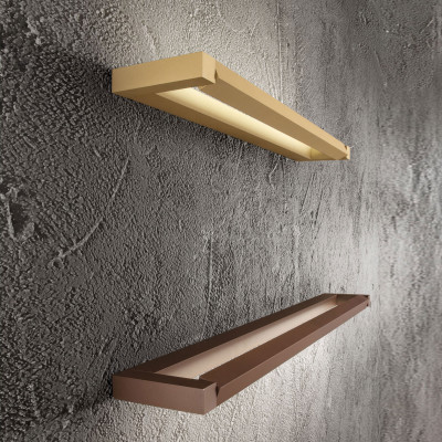 Perenz - Slim - Applique a LED da parete lineare media in metallo e diffusore in acrilico - 1 Lampadina Led Integrato 18W - Lumen 1440 - Gradi Kelvin 2700K-3000K-4000K - IP20 - SKU: 8452
