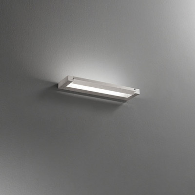 Perenz - Slim - Applique a LED da parete lineare piccola in metallo e diffusore in acrilico - Colore: Alluminio - 1 Lampadina - Led Integrato - 12W - Lumen 960 - Gradi Kelvin 2700K-3000K-4000K - IP20 - SKU: 8450ALCT