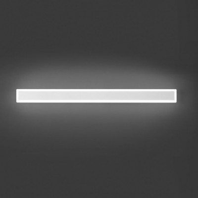 Perenz - Wally - Applique a led grande lineare con struttura in metallo e diffusore in acrilico - Colore: Bianco - 1 Lampadina - Led Integrato - 22W - Lumen 2600 - Gradi Kelvin 3000k Luce Calda - IP54 - SKU: 8182BLC